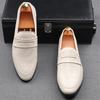 Fashion Trend New Men's Breathable Penny Loafers Pointed Slip On Business Flats Shoes Designer Homecoming Wedding Dress Footwear
