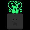 Wall Stickers Fluorescent On-off Sticker Switch Outlet Light Switch Sticker Luminous Wall Sticker
