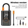 100W Cordless Car Tire Inflator Air Compressor Pump Portable Cordless Inflator with LED USB Out For Car Bicycle MotorcycleBall