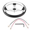 13in 320mm Universal PU Leather Car Sport Racing Drift Steering Wheel White