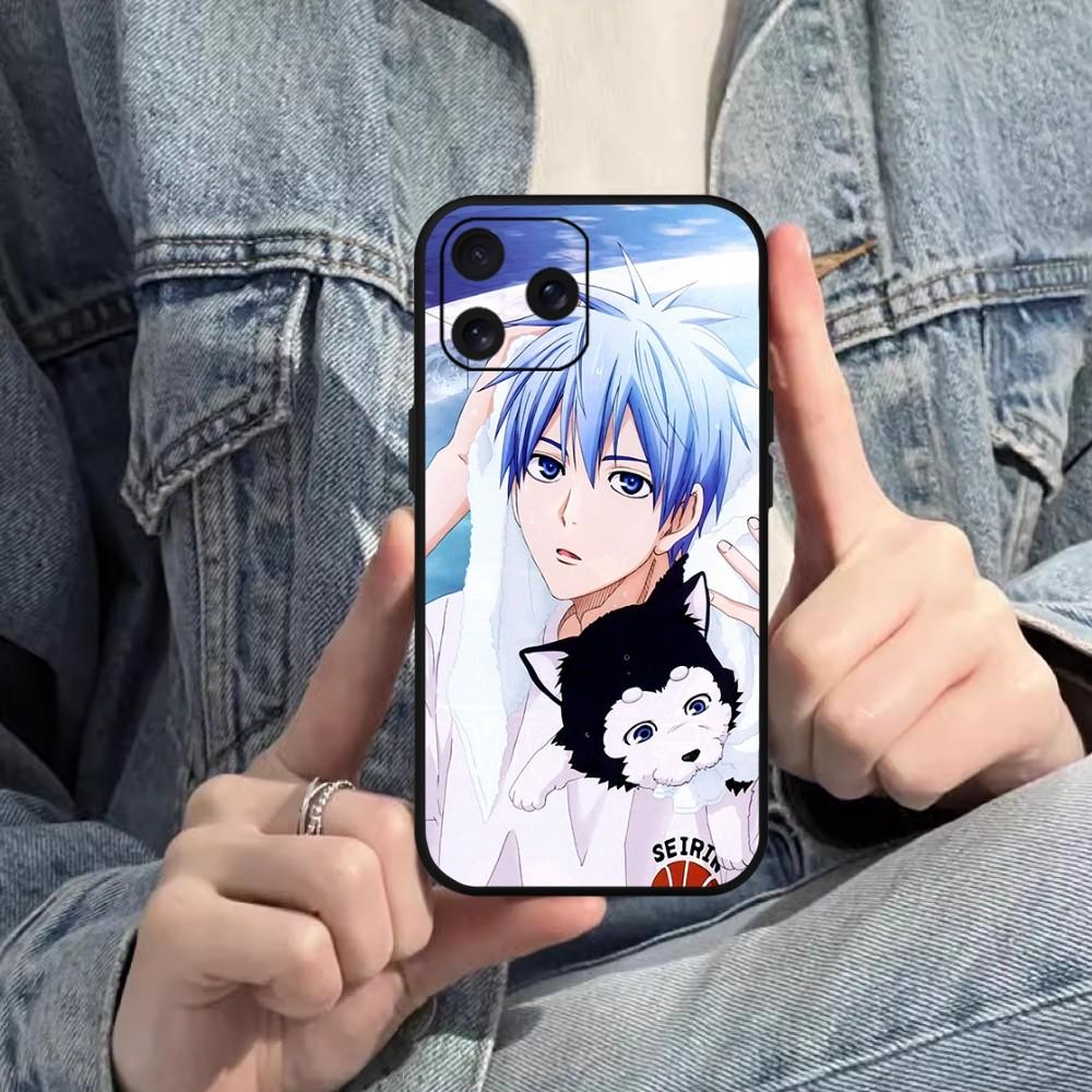 Чехол для телефона Bilibili Anime Kuroko Basketball для iPhone Mini 11 12 13 14 15 Pro XS Max X Plus SE XR, черный мягкий чехол