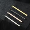 Gentlemen's Classic Minimalist Tie Clip: Gold-Plated, Silver, Gunmetal, Rose Gold Pure Copper Jewelry.