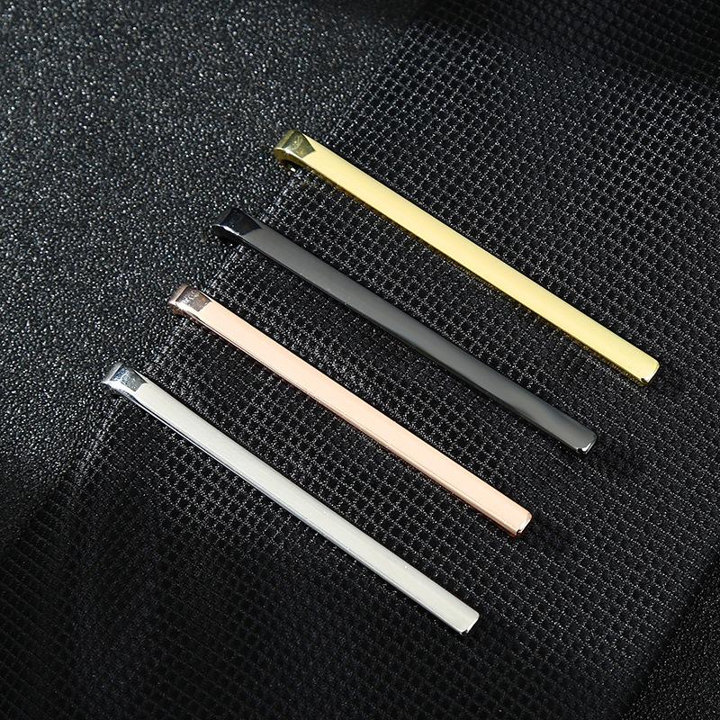 Gentlemen's Classic Minimalist Tie Clip: Gold-Plated, Silver, Gunmetal, Rose Gold Pure Copper Jewelry.