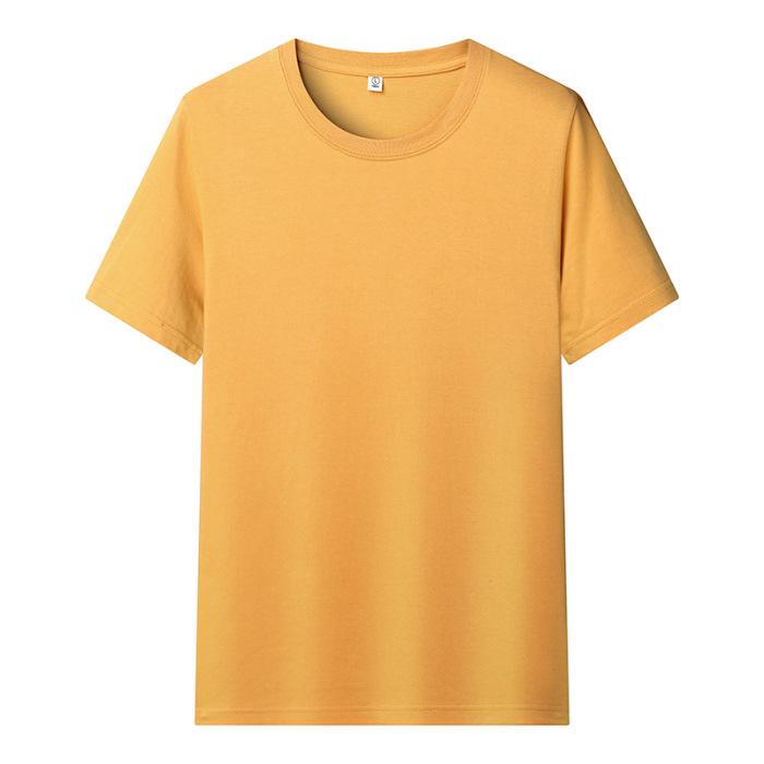 190 г гребенного хлопка летняя повседневная футболка с короткими рукавами