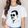 Freddie Mercury T -Shirt Ullzang Tshirt Women Female Hip Hop T -Shirt Ulzzang Queen Band
