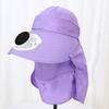 Solar Fan Hat with Neck Flap UV Protection Hat with Cooling Fan USB Rechargeable Breathable Men Women Summer Outdoor Wide Brim Sun Hat