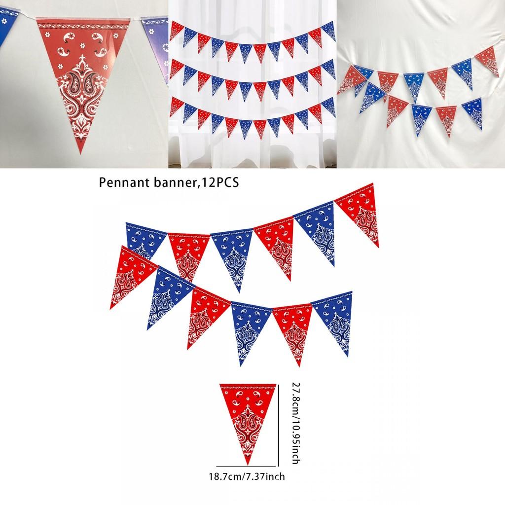 Набор баннеров для вечеринки в стиле западного ковбоя с бумажными треугольными флажками для празднования дня рождения