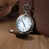 Мужские классические кварцевые часы, роскошные мужские карманные часы, модные женские мужские часы с цепочкой и ожерельем