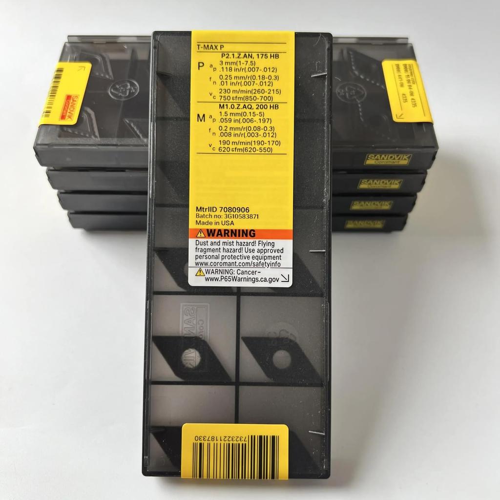 Original Sandvik / DNMG150604-QM 4335 /CNC Lathe Carbide Blade 10 Pcs