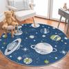 Декоративным сплетенный хлопком низкопробный сплетенный машиной картины планеты, ковер комнаты штрафа пятна устойчивый Вашабле современный