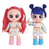 Hot Demon Hunters Fashion Doll with Purple Braids Interactive Music Doll with 5D Eyes Pet Toy Perfect Play Set Gifts for Childs
