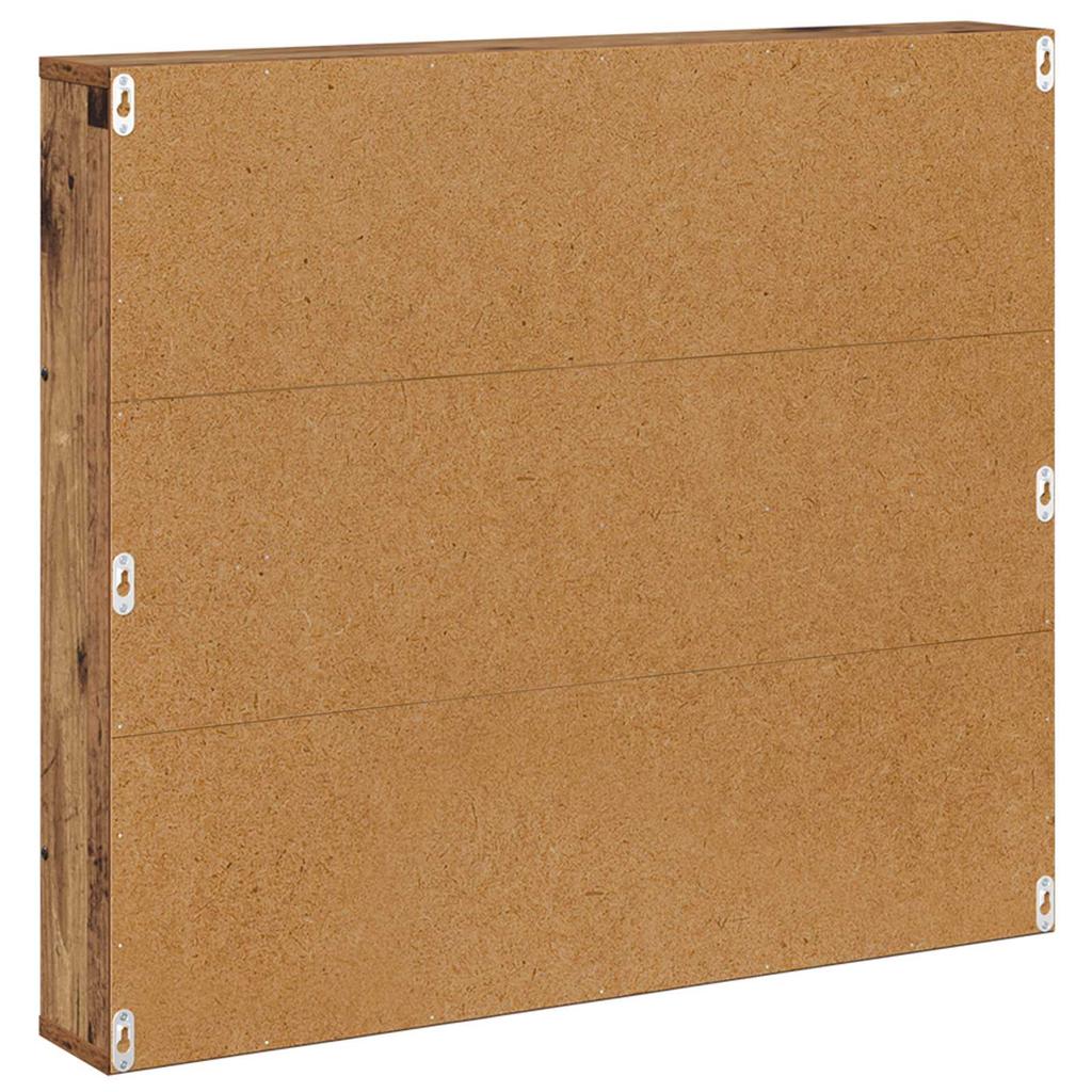 Magazine Shelf 2 pcs Reclaimed Wood Look 80 x 12 x 70 cm Engineered Wood