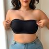 Cross-Border Exclusive Plus Size Strapless Adhesive Bandeau Bra