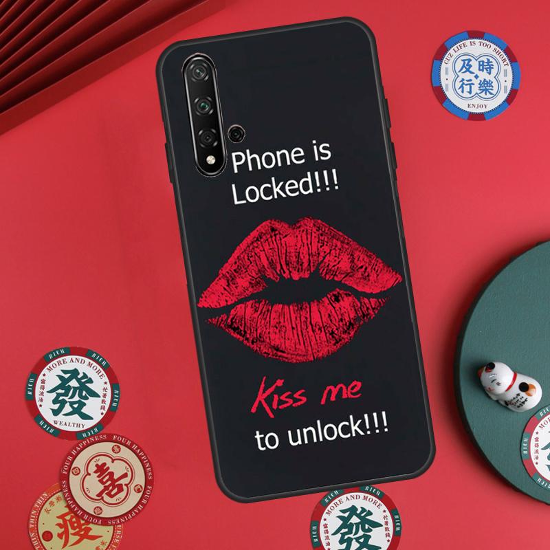 Чехол для Huawei Nova Y73 Y72 Y90 Y70 Y60 Y91 Y61 12s 12i 11i 8i 9 10 SE P40 Lite P60 P30 Pro Сексуальные Губы ПОЦЕЛУЙ