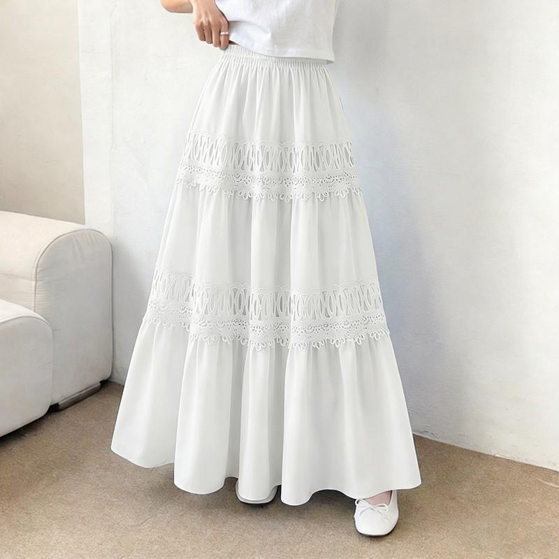 ZANZEA Женские повседневные свободные праздничные длинные юбки с эластичной талией