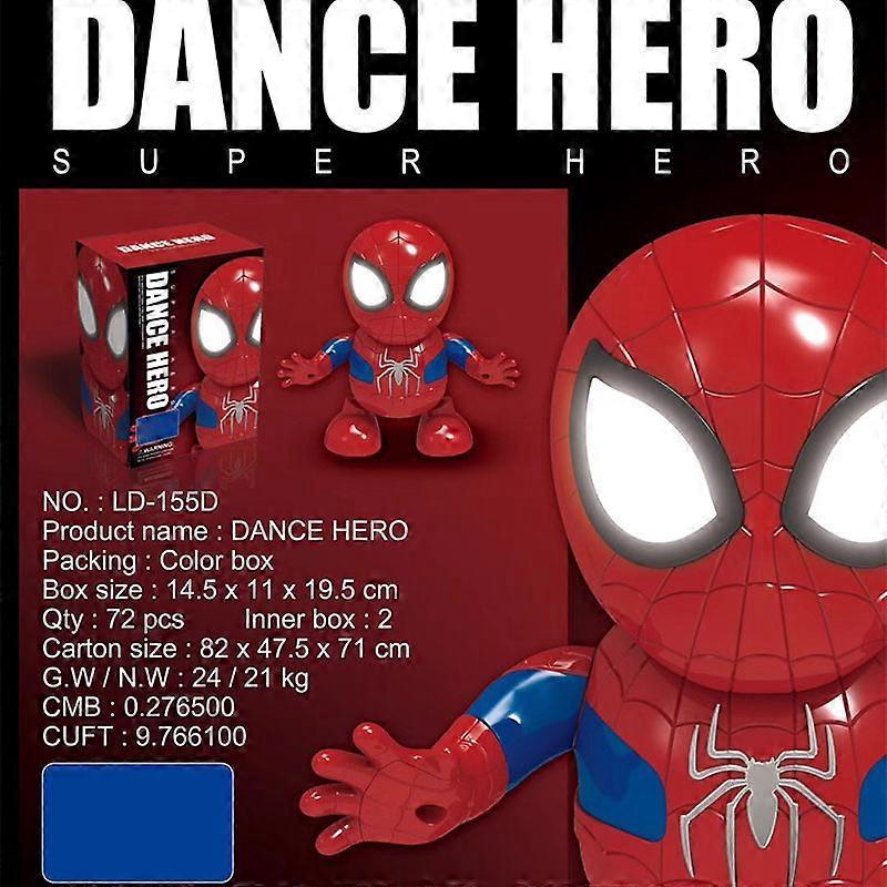 Dancing Super Hero Toy Action Figure Man Robot Toys with Lights Music Interactive Educational Gift For Kids