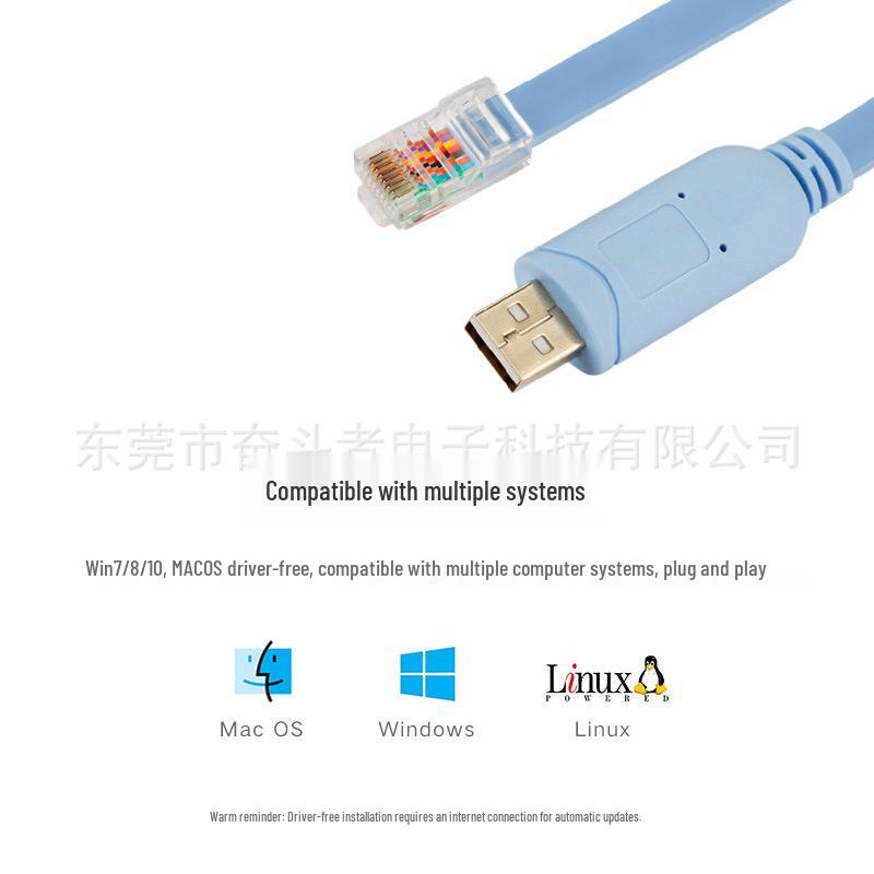 USB to RJ45 Console Cable for Cisco, H3C Router, Switch & Firewall Configuration