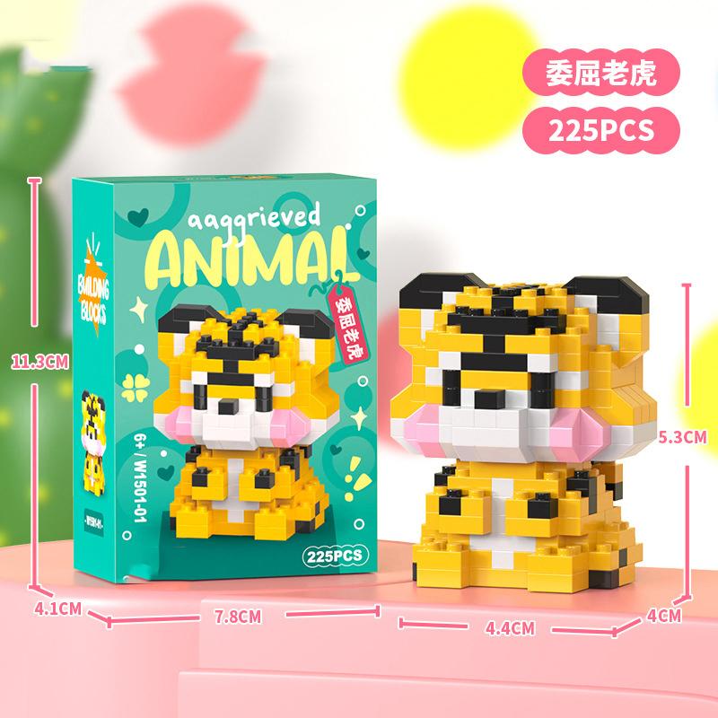 Animal Cat Bricks Constructor Set Micro Building Blocks Children Toy Adult Particle Building Block Dog Mini Toys Home Decoration