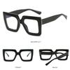 Retro Anti-Blue Light Glasses Transparent Plain Glasses Ins Square Eyeglasses  Party Props