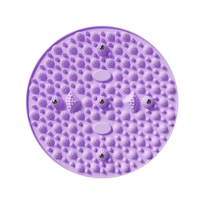 Пальцевый пресс Массажная доска для ног для домашнего использования Бамбуковая доска для ходьбы с пальцами Толстая круглая массажная подушка для ног