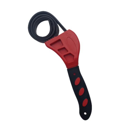 Strap Wrench Bottle Opener Rubber Strap Adjustable Wrench Plumbing Sink Faucet Tool for Oil Filters Shower Heads Plumbers