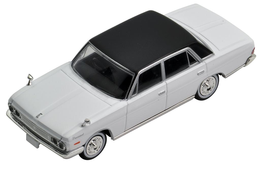 Tomica Limited Vintage Nissan President B Спецификация Завершенный продукт 1/64 LV-164b (Белый черный)