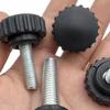 Plastic Hand Bolt Knobs Black Knurled Knobs Durable Clamping Knobs  for Quick Remove