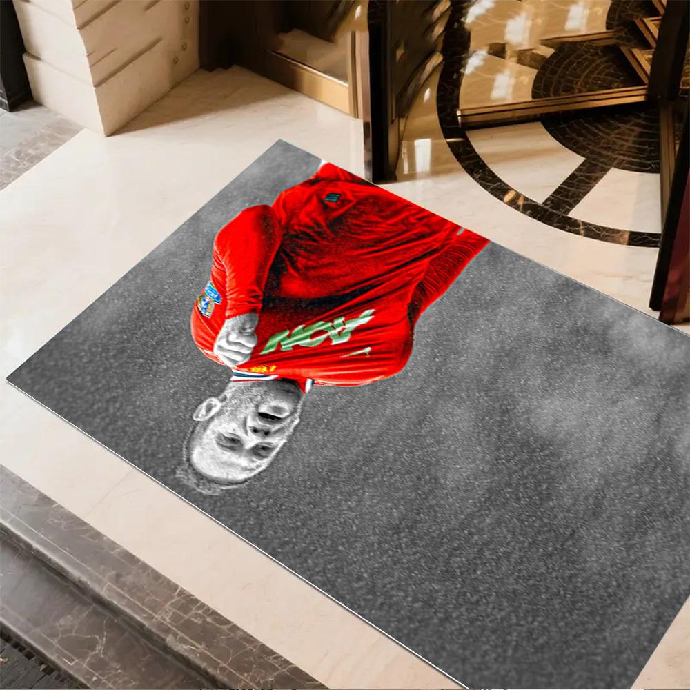 Wayne Rooney Celebration Floor Mat Design for Hallway Foyer Bedrooms Playrooms Anti-slip Rug Office home decor Spiritual Gift