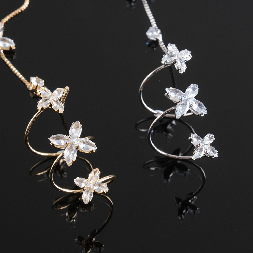 Adjustable Zircon Butterfly Bracelets Elegant Retro Flower Adjustable Flower Bracelets Personality Charm Multi Functional
