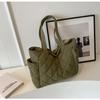 Tote Bag New Large-capacity Autumn and Winter Versatile Diamond Casual and Lightweight Shoulder Handbag
