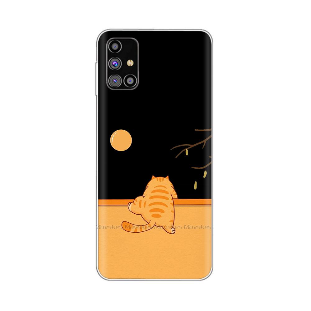 Для Samsung Galaxy M31S Чехол SM-M317F M 31s Прозрачный Ударопрочный Мягкий Силикон Защитный Чехол для Телефона Для Samsung M31s M317 Бампер Funda