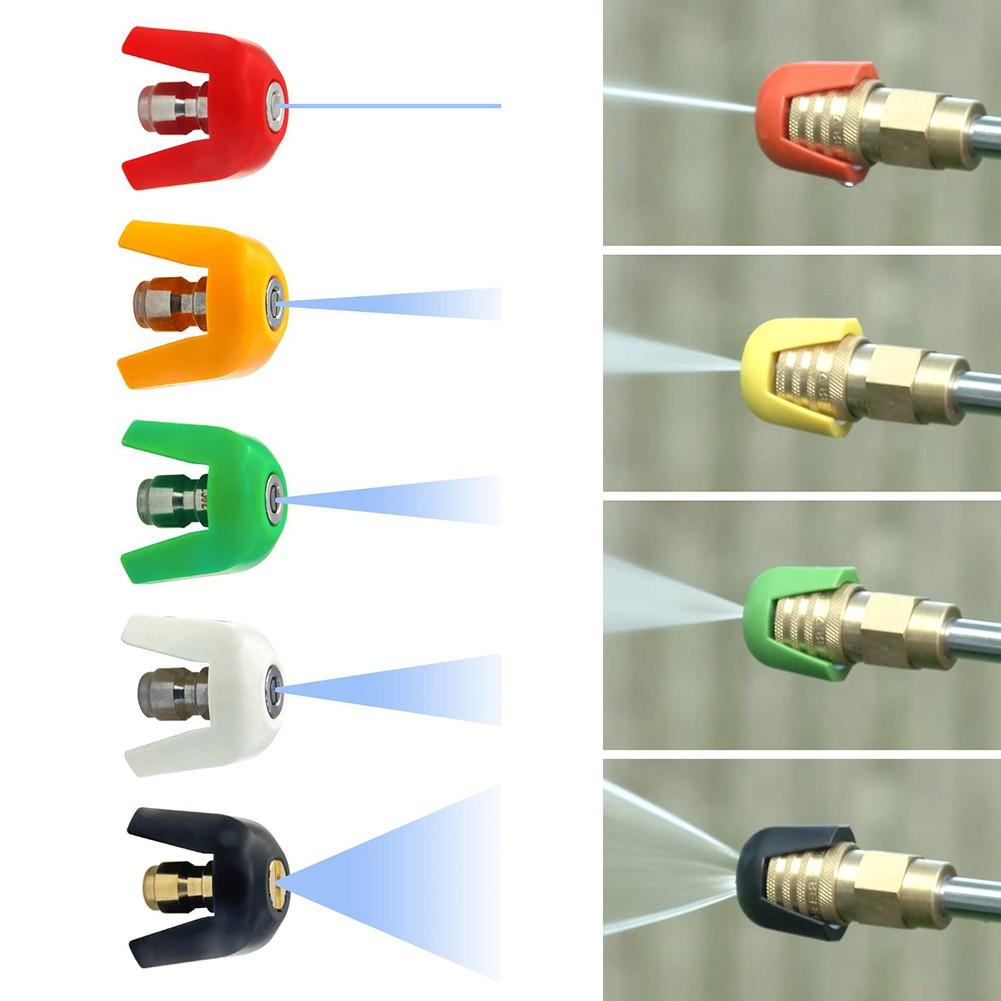 Насадка для мойки 0, 15, 25, 40 градусов, водоструйная насадка для мойки высокого давления