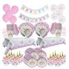 WEIGAO Unicorn Decoration Birthday Party Decor Kids Unicorn Disposable Tableware Set Baby Shower Girl Birthday Party Supplies