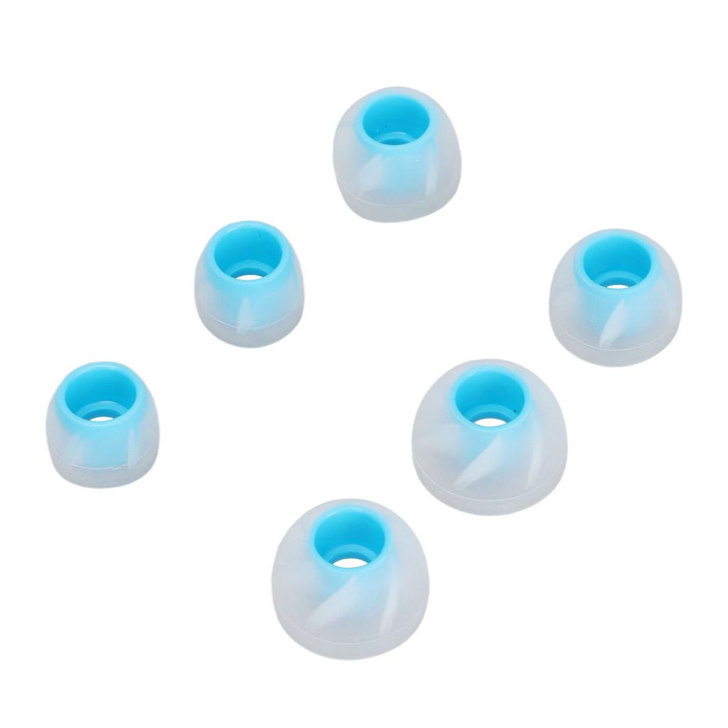 6 шт. Насадки для наушников Силиконовые Мягкие Шумоизоляционные 3 Размера Сменные Вкладыши для 4,5-6,5 мм