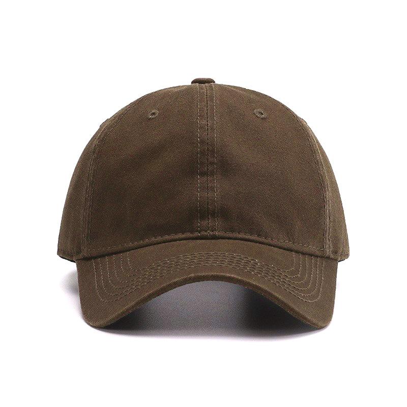 Solid Color Advertising Cap Custom Logo Embroidery PVC Woven Soft Top Baseball Cap Sports Casual Catering Duck Tongue