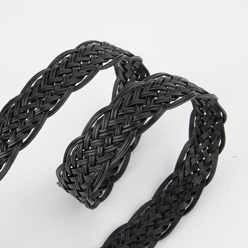 Women's Hand-woven Without Punching Ladies' Decorative Belt European and American Fashion Classic Versatile Dress for Women's Waist Belt