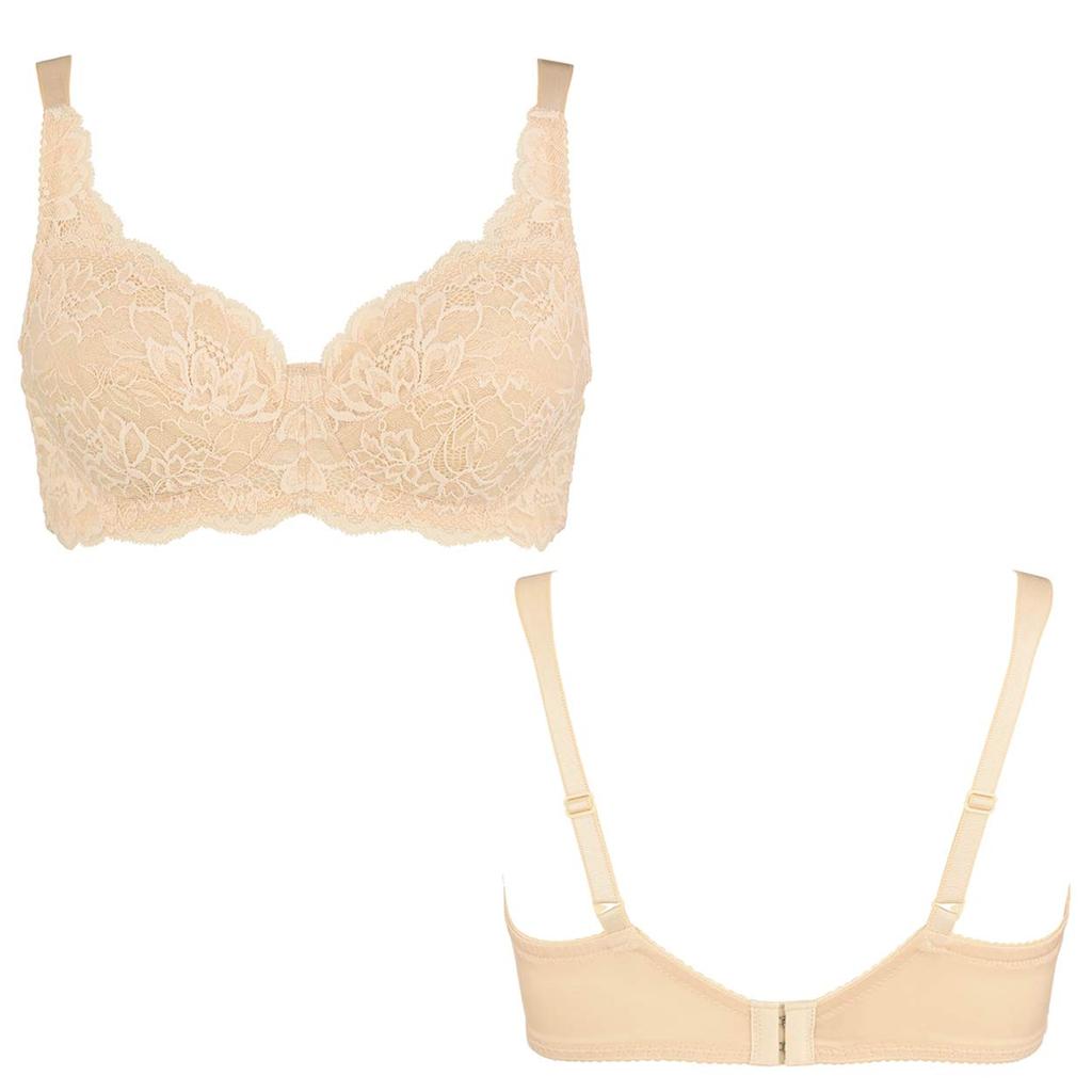 Triumph 477 Беспроводной M001 Размер D90 Бюстгальтер, (бежевый),