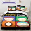 South Park Poster Pattern Bedding Home Decoration Birthday Gift ( 1 duvet cover + 2 pillowcase, without core),fan merchandise.
