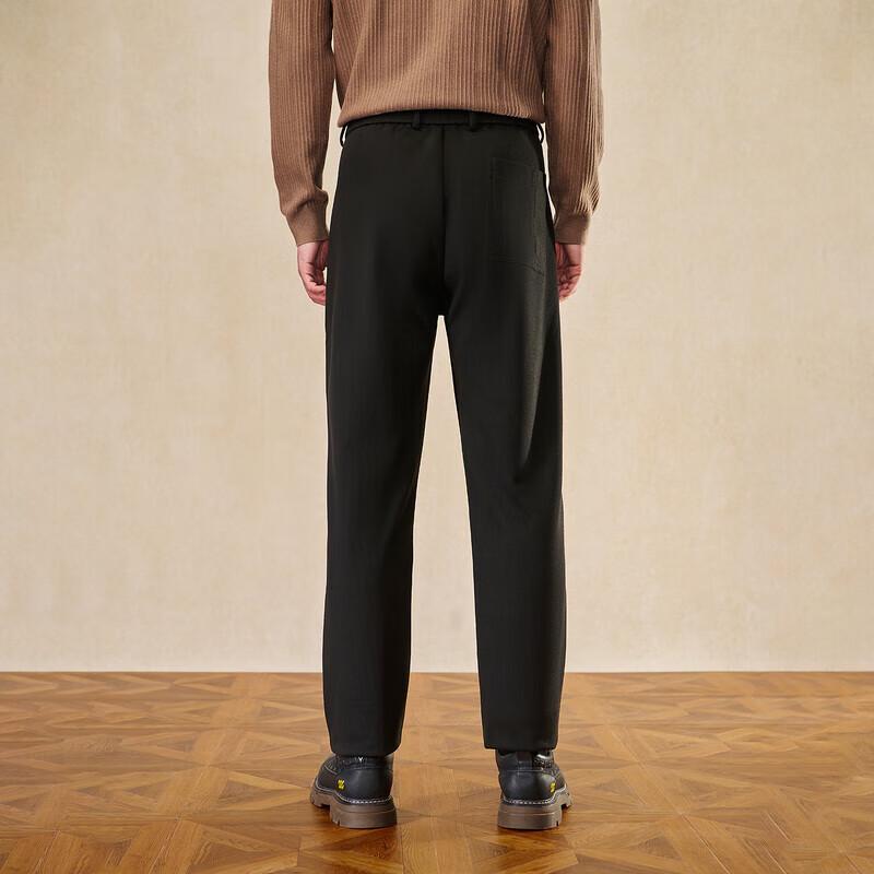 HLA Men's Thickened Elastic Waist Casual Winter Pants