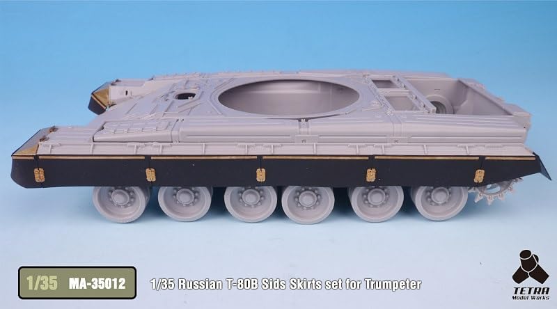 Tetra Model Серия MA Набор боковых юбок для российского танка Пластиковые детали для сборной модели MA3512 1/35 Т-80Б (Модель TR)