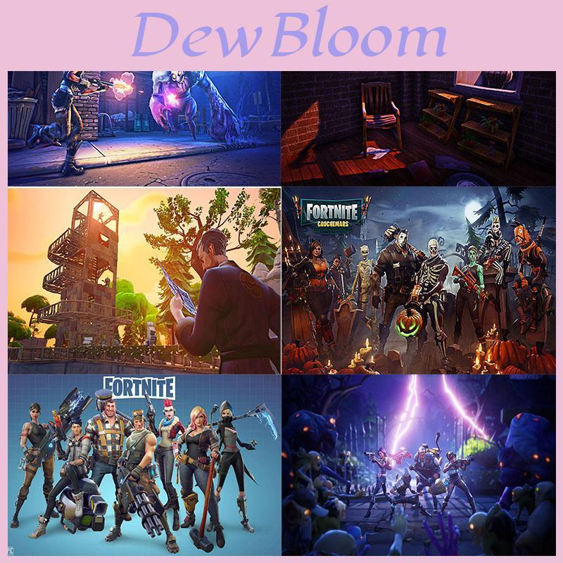 Fortnite Fort Night Игра Домашний Декоративный Живопись Постеры Наклейки Подарок Искусство