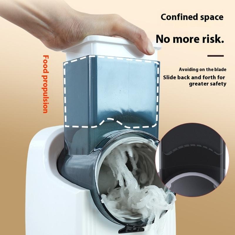 High Efficiency Electric Drum Vegetable Cutter USB Charging Dicer for Quick Meal Preparation and Healthy Cooking