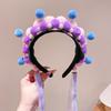 Tassel Beijing Opera Headband Pearl Ancient Style Red Hairband All-match Hanfu Headwear  Children