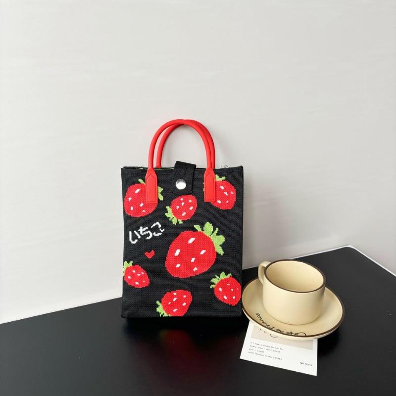 Премиальный стиль, сумка для мобильного телефона большой вместимости, вязаная сумка, нишевая, универсальная, на плечо, мессенджер, мультяшная, модная, дамская сумочка