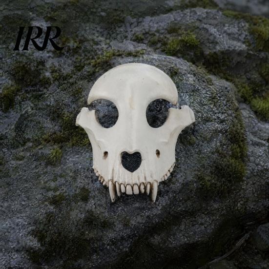 Durable Foam Costume Masque Halloween Sheep Head Masque, Skull Full Face Cosplay Accessory, Breathable Realistic Scary Animal for Masquerade