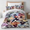 J-Jujutsu K-Kaisens Megumi Fushiguro Bedding Set Anime Duvet Cover Soft Polyester Bed Linen Set Gift