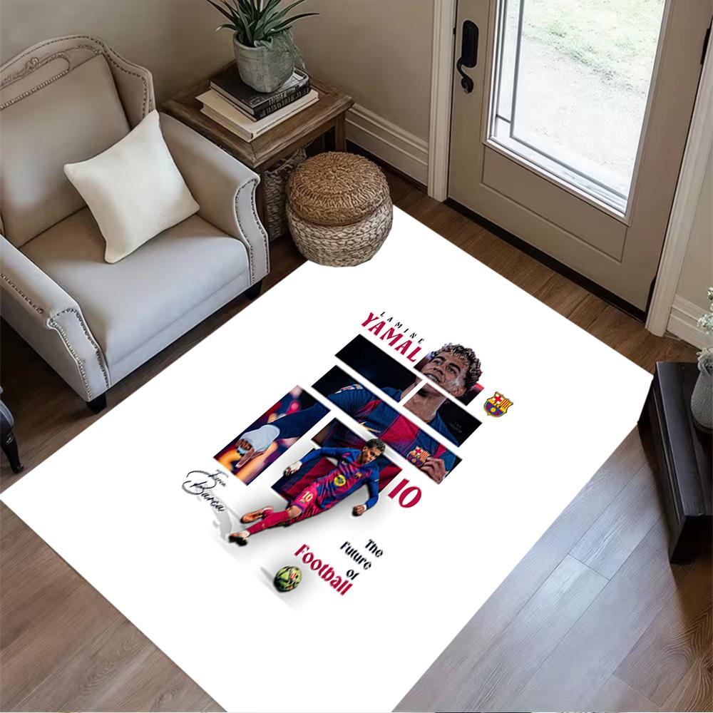 Lamine Yamal's Ronaldo's Breakthrough Area Rug Design for Decorate room Hallway Dining Room Entryway Anti-slip Rug Anime Office Decor Gift for Festiva