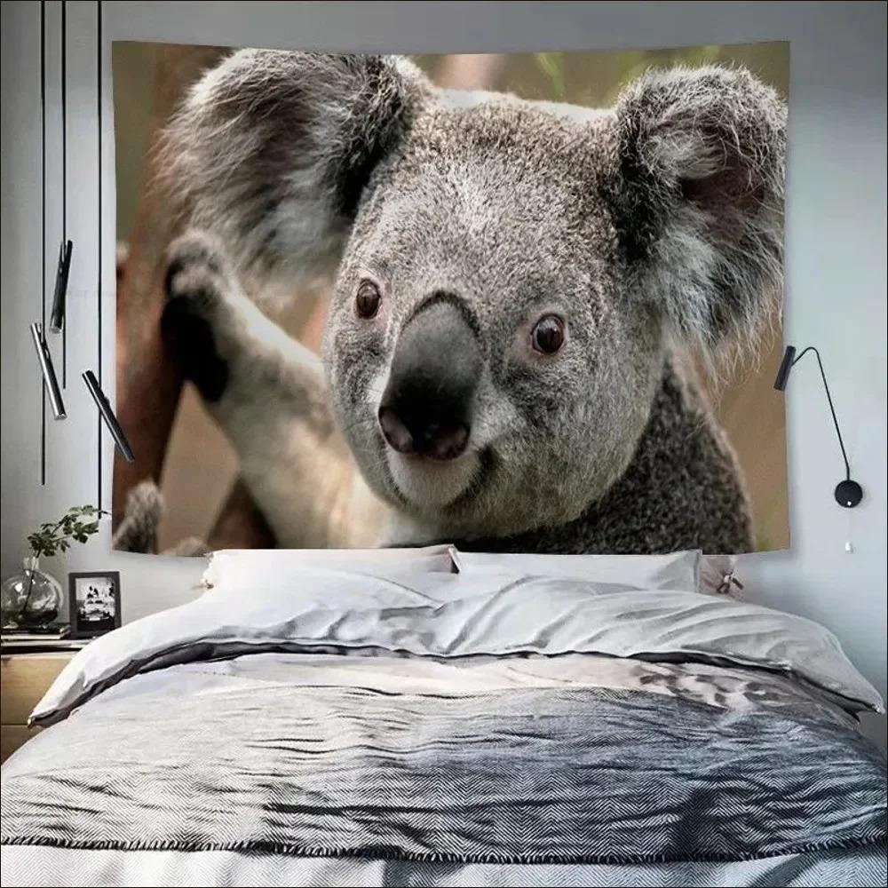 Animal Cute Koala Wall Decor Tapestry Home Living Room Tapestry