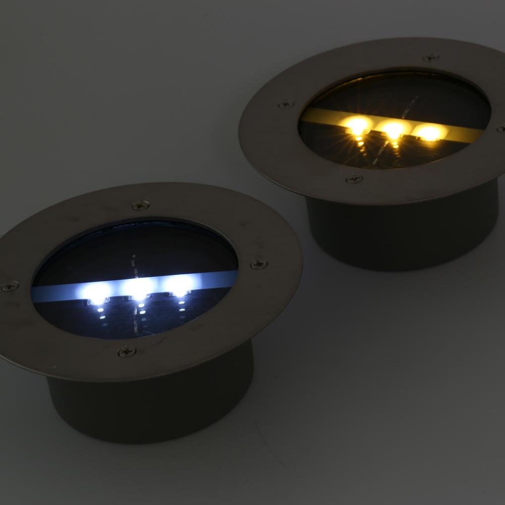 Светодиодный солнечный подземный светильник для сада, настила, освещение