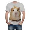 Summer Men Fashion Novel Animal Guinea Pig 3D Printing Cute Guinea Pig Pattern Casual Comfortable Short Sleeved T-shirt